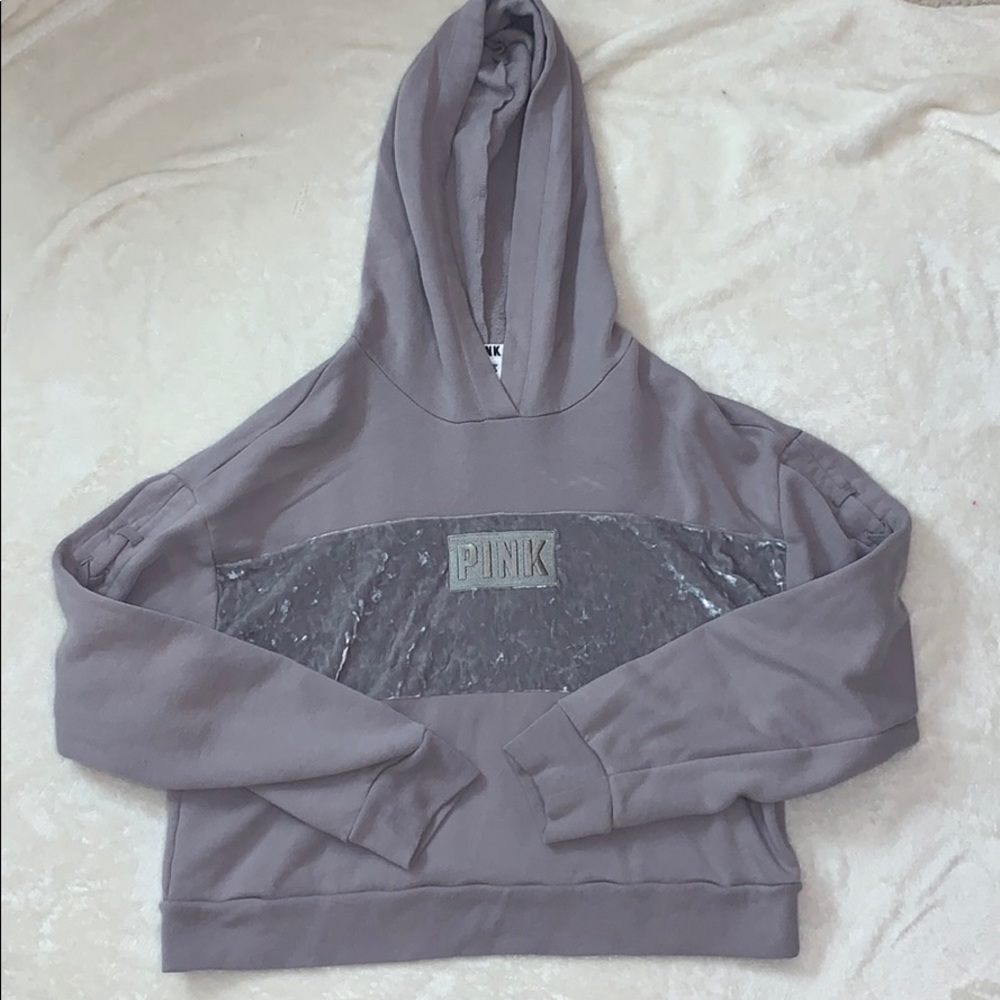 Victoria’s Secret PINK Velvet Stripe Hoodie